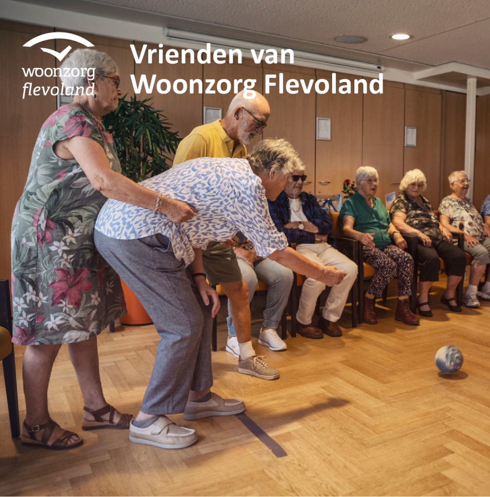 Flyer vrienden van Woonzorg Flevoland